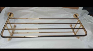 Signature Hardware 916743 Ceeley 24-1/8" Brass(Gold) Towel Rack -