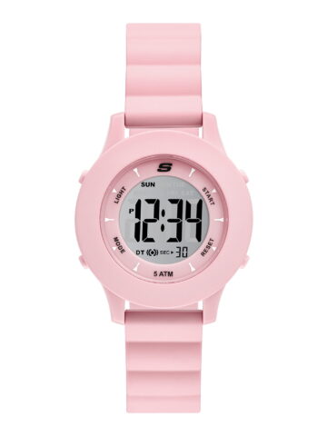 Skechers Women's Rosencrans Digital, Blush Polycarbonate Wristwatch, SR6332W