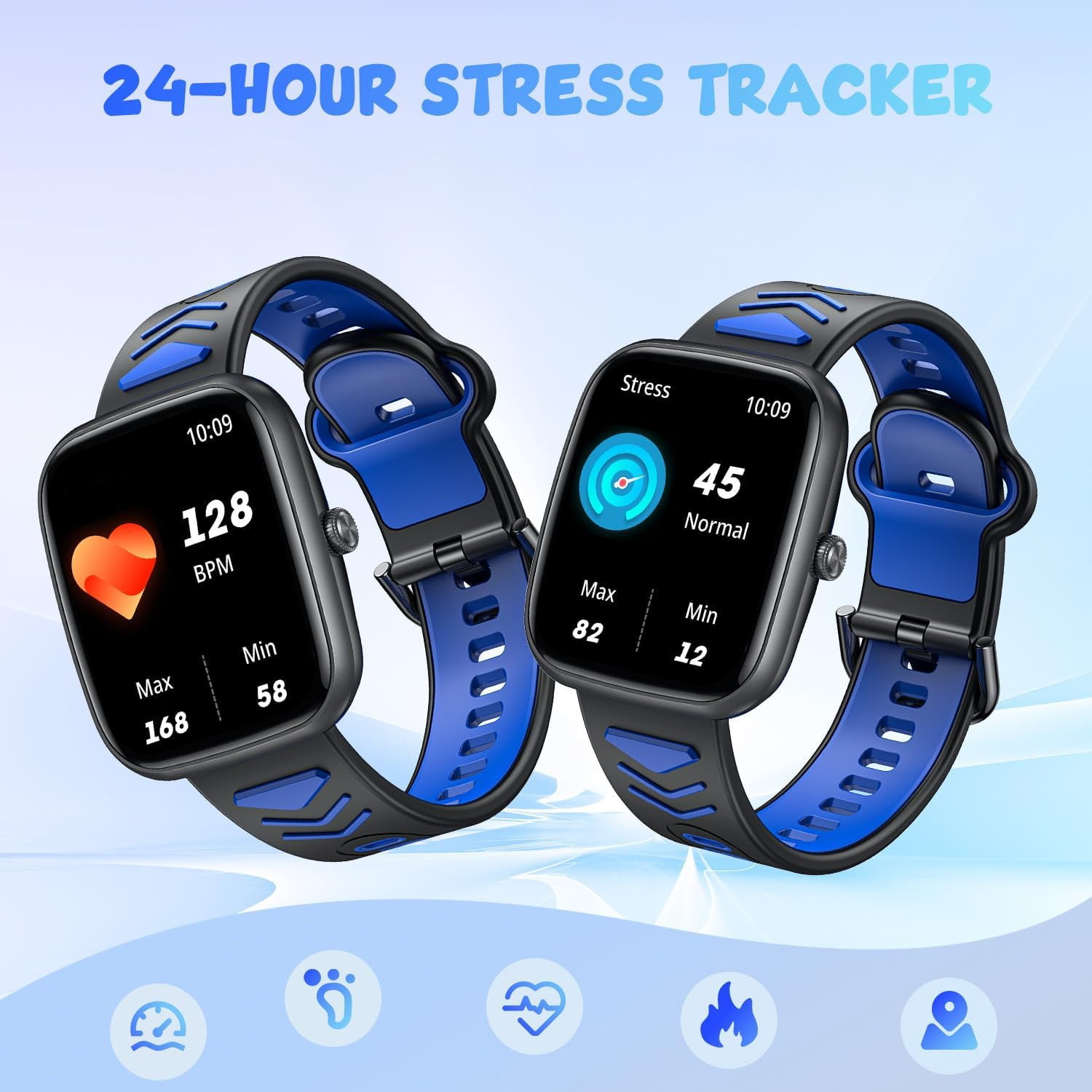 1.75" Smart Watch for Kids with Fitness Tracker, Sleep Monitor, Sports Calling , DIY Dial, IP67 Waterproof, Step Counter, Puzzle Games, Alarm Clock, with APP, Gift for 4-15 Years Old Boys and Girls - Image 2