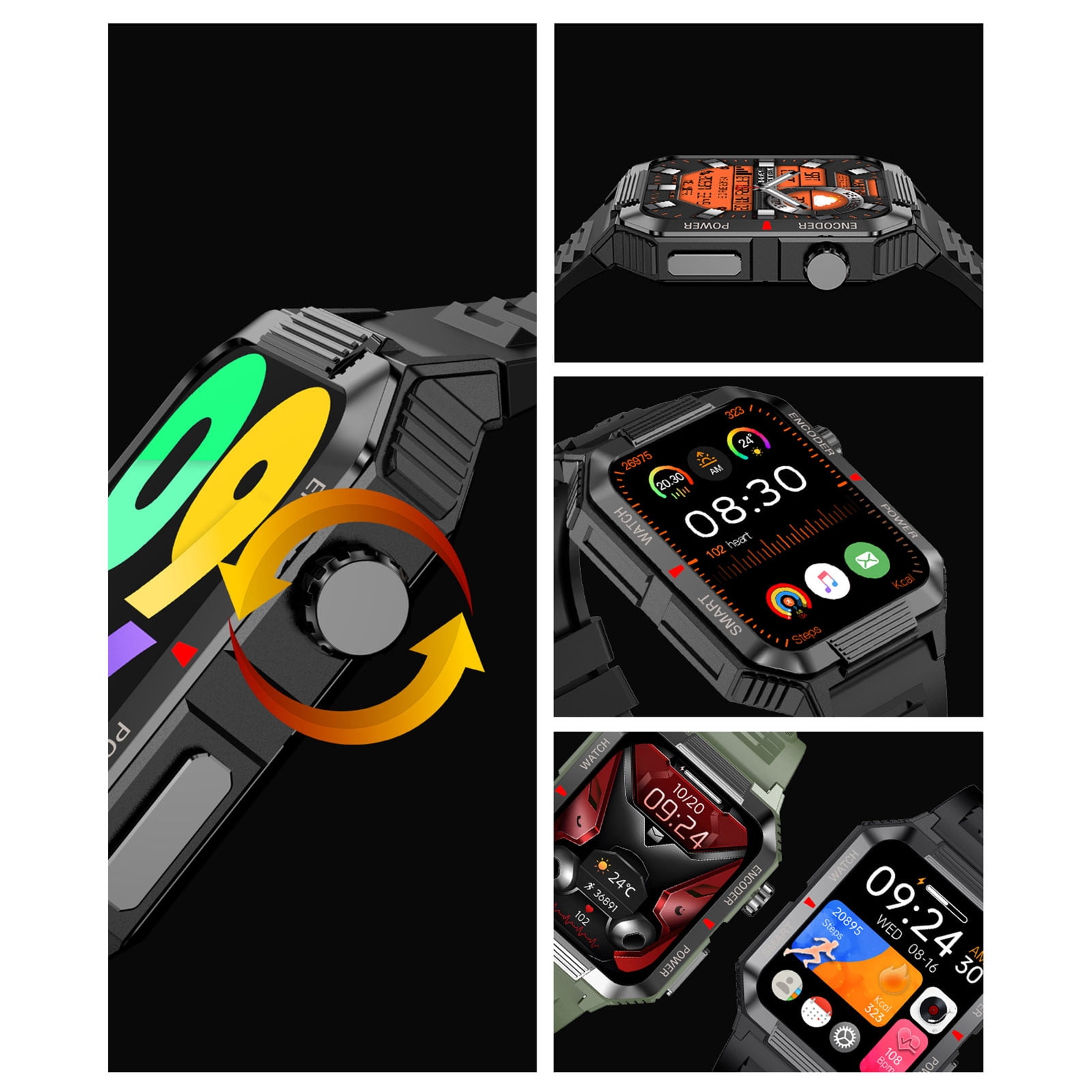 Smart Watch for Kids with 26 Puzzle Games HD Touchscreen Camera Video Music Player Habit Tracking Pedometer Alarm Flashlight 12/24 hour Educational Toys Birthday Gifts for Girls Boys Ages 8 9 10(B) - Image 3