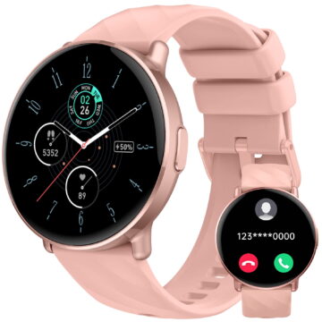 Smart Watch for Women Android iphone, 1.39" Touchsreen Fitness Tracker with AI Q&A, Bluetooth Calls, 110+ Sport Modes, IPX8 Waterproof, Gift Idea, Pink