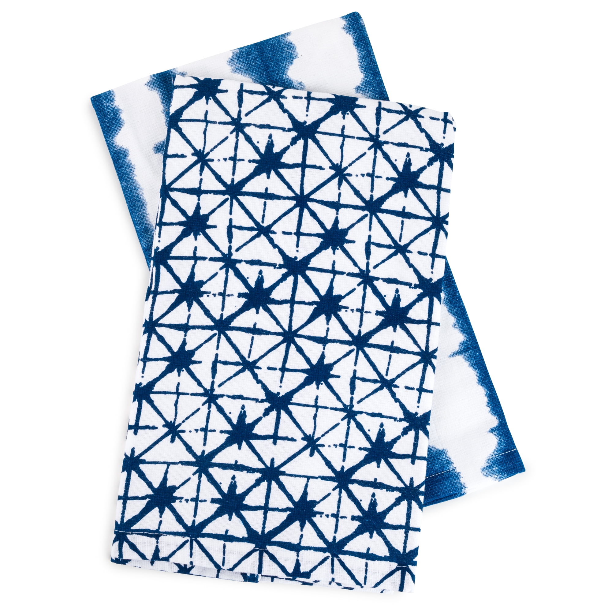 Thyme & Table Textile Kitchen Set, Tie Dye Blue, 5-Piece Set - Image 4