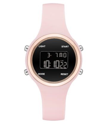 Time and Tru Adult Female Pink Silicone Digital Watch.