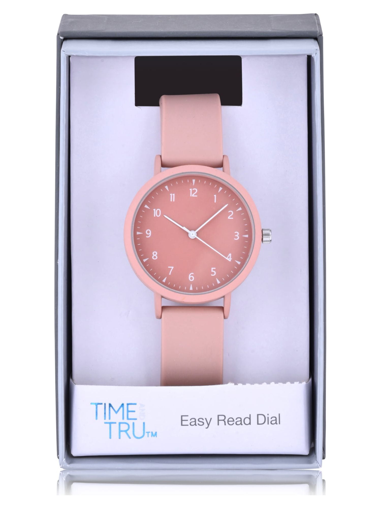 Time and Tru Adult Unisex Analog Watch in Pink and Silicone Band (42000WML) - Image 4