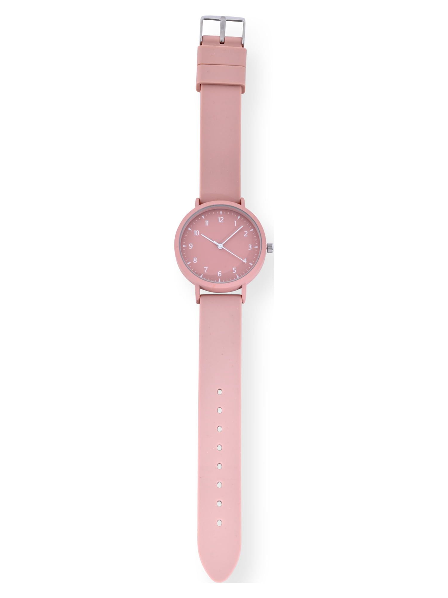 Time and Tru Adult Unisex Analog Watch in Pink and Silicone Band (42000WML) - Image 2