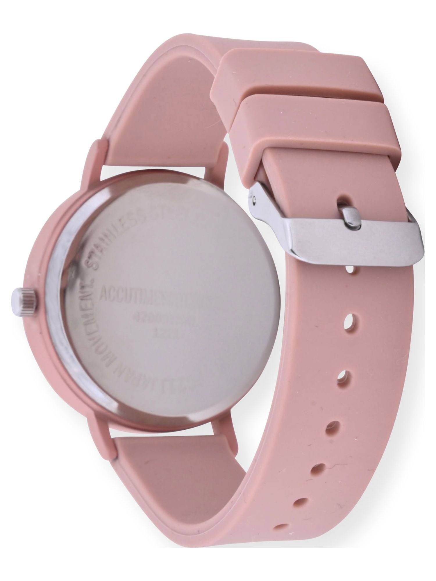 Time and Tru Adult Unisex Analog Watch in Pink and Silicone Band (42000WML) - Image 3