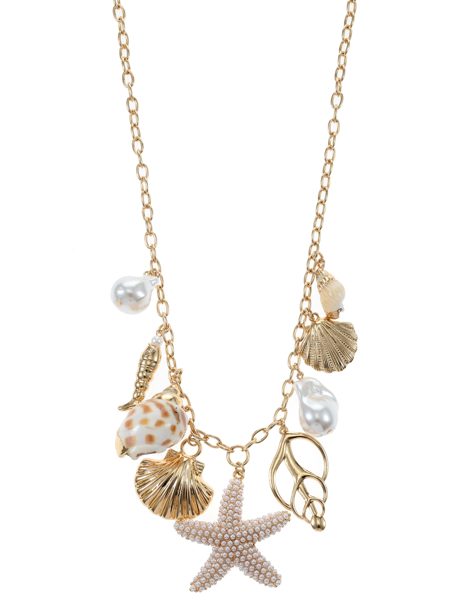 Time and Tru Starfish & Shell Charm Necklace - Image 3