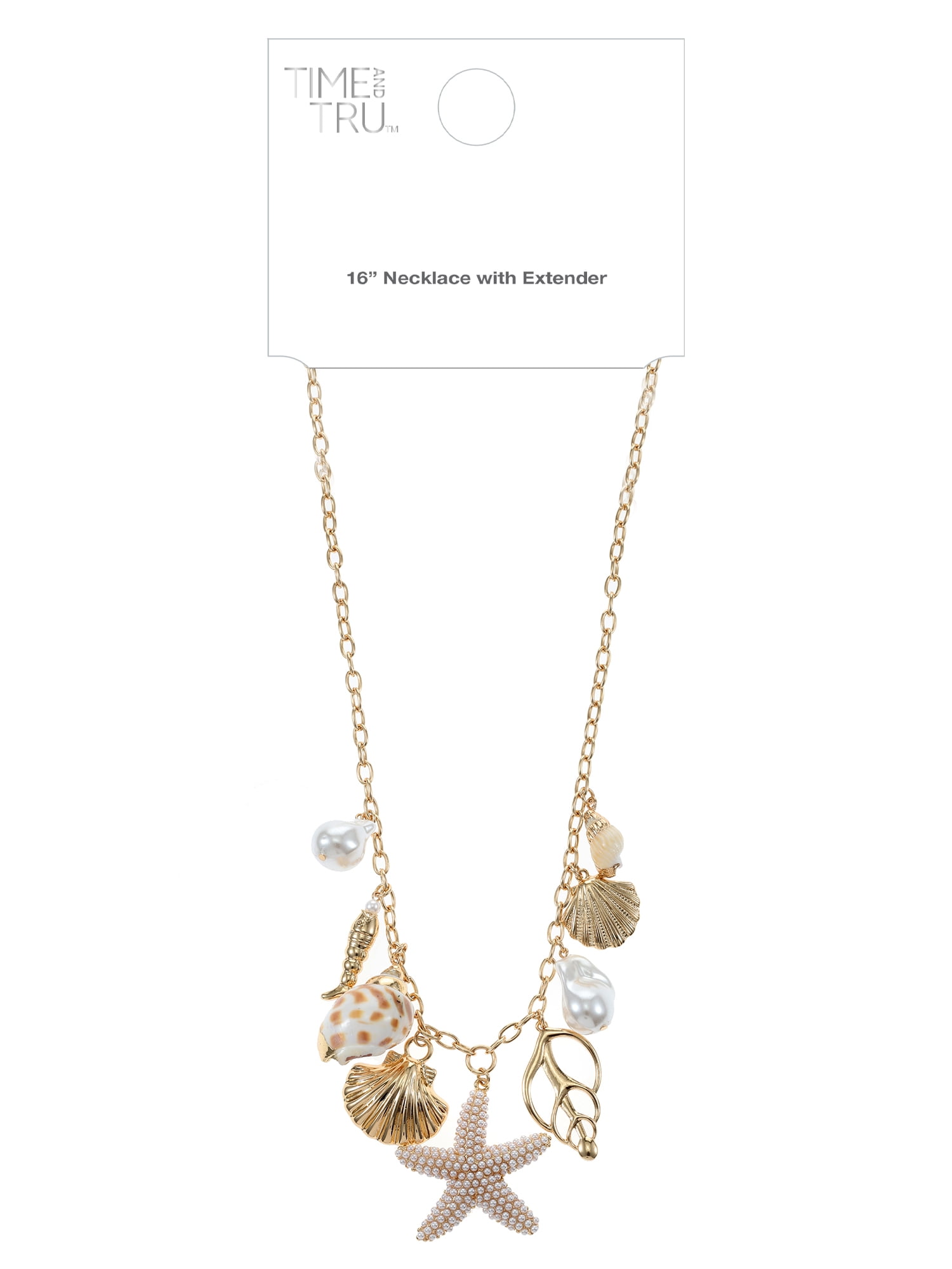 Time and Tru Starfish & Shell Charm Necklace - Image 2