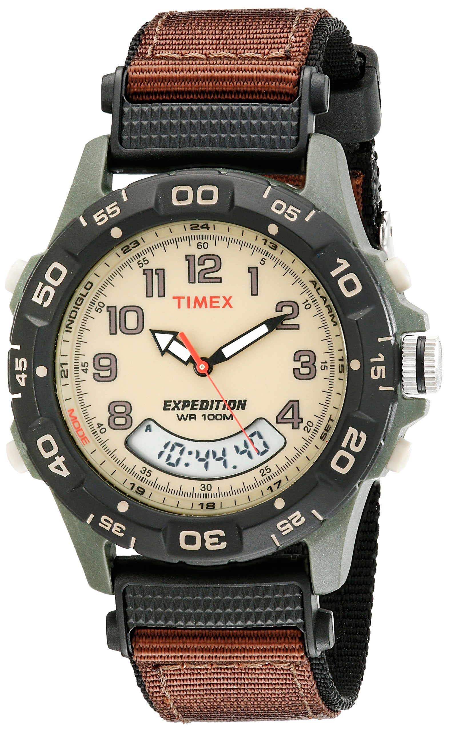 Timex Men's Expedition Combo Watch, Brown Nylon Strap - Image 3