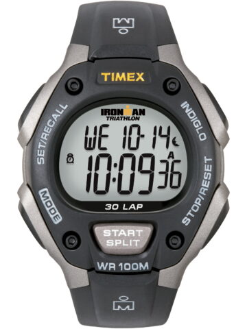 TIMEX Men's IRONMAN Classic 30 Black/Gray 38mm Sport Watch, Resin Strap