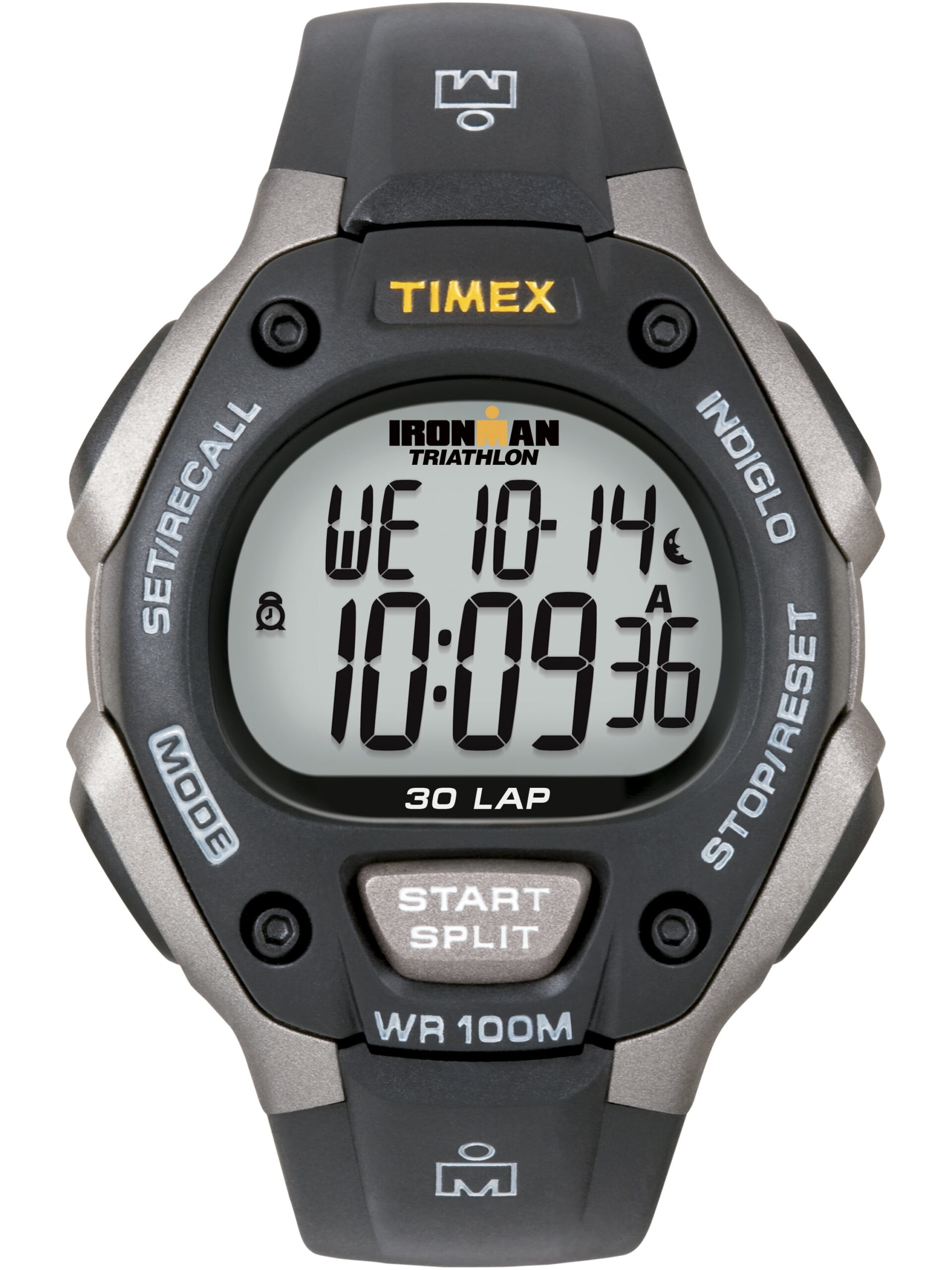 TIMEX Men's IRONMAN Classic 30 Black/Gray 38mm Sport Watch, Resin Strap