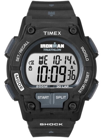 TIMEX Men's IRONMAN Endure 30 Shock Black 42mm Sport Watch, Resin Strap