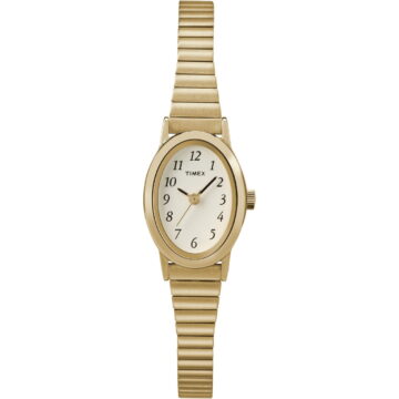 Timex Women's Cavatina Gold-Tone 18mm Classic Watch, Expansion Band