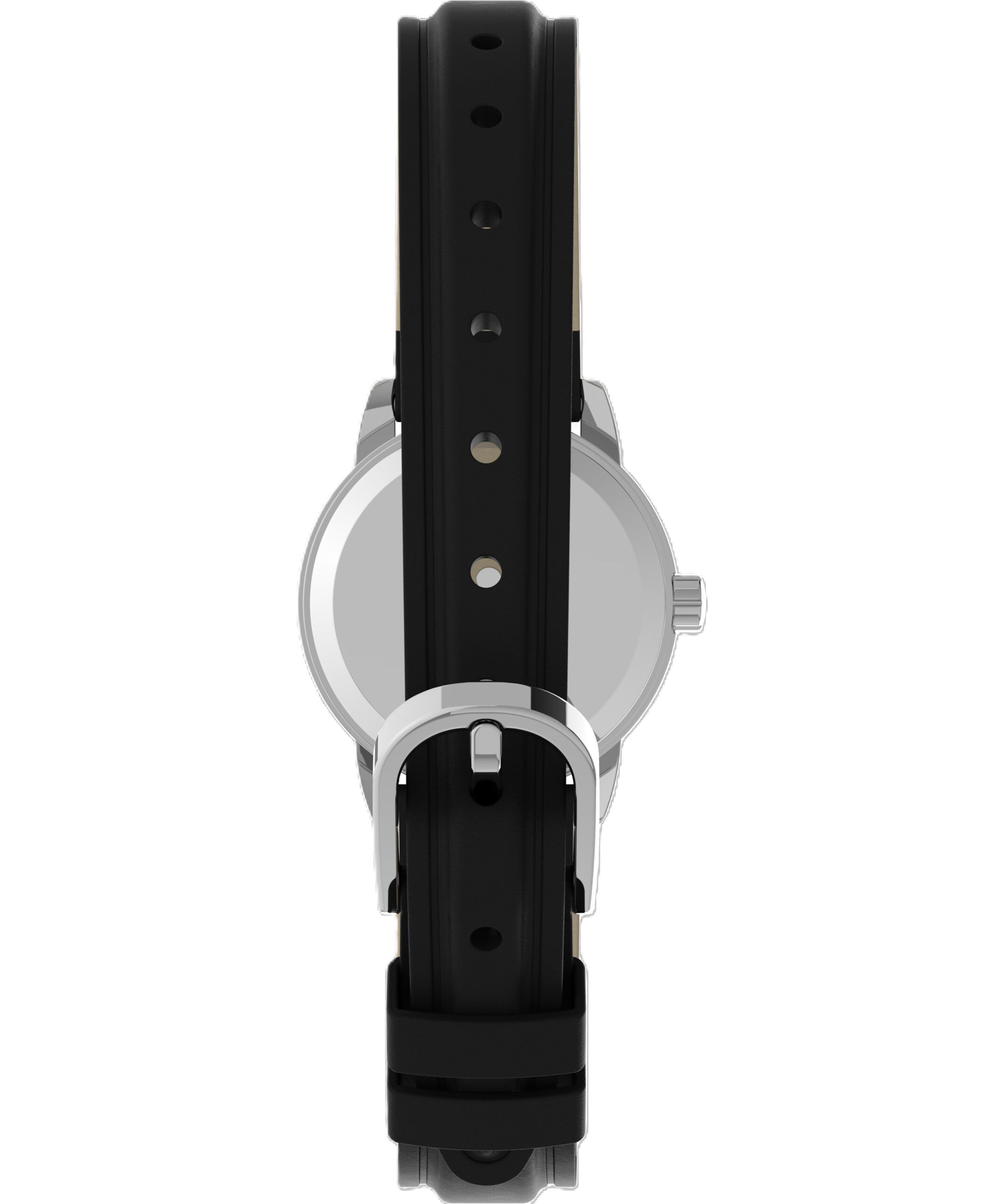 Timex Women's Easy Reader Date Black/Silver/White 25mm Casual Watch, Leather Strap - Image 5