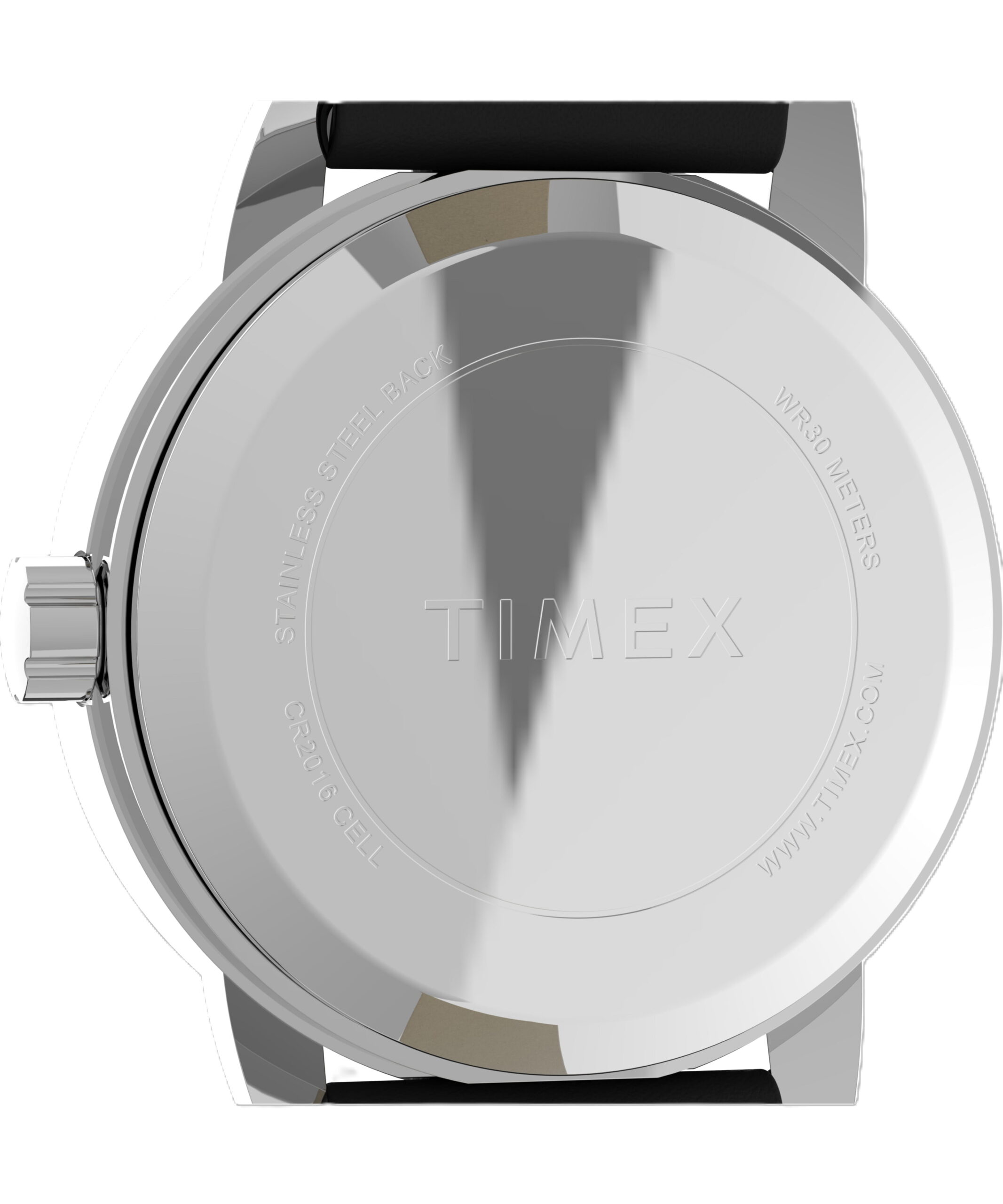Timex Women's Easy Reader Date Black/Silver/White 25mm Casual Watch, Leather Strap - Image 3
