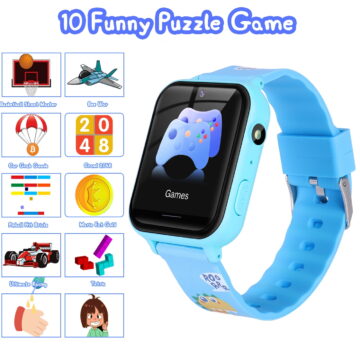 Topchances Kids Smart Watch 1.54" Blue ABS Case with Blue Band