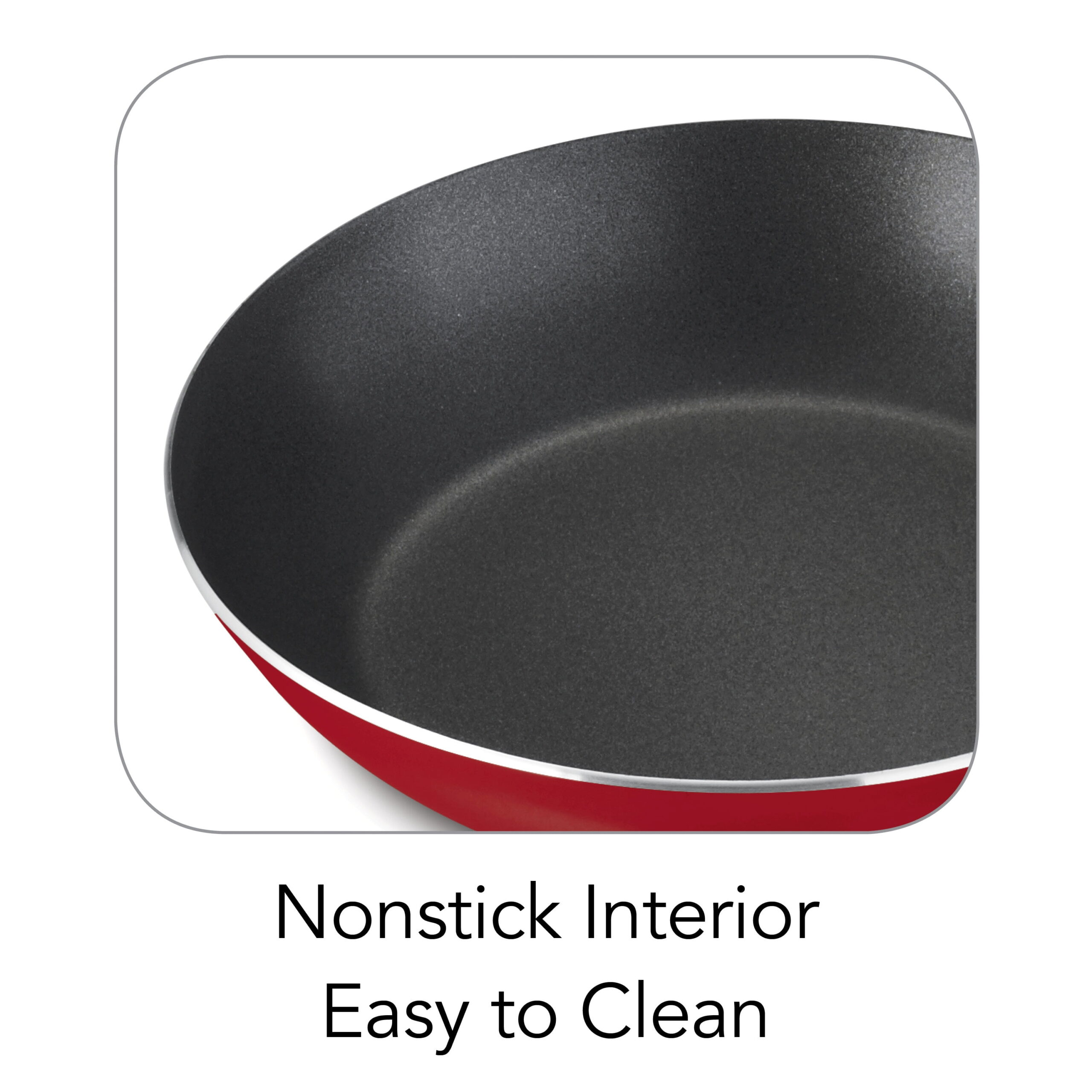 Tramontina Non-Stick Red Cookware Set, 9 Piece - Image 4