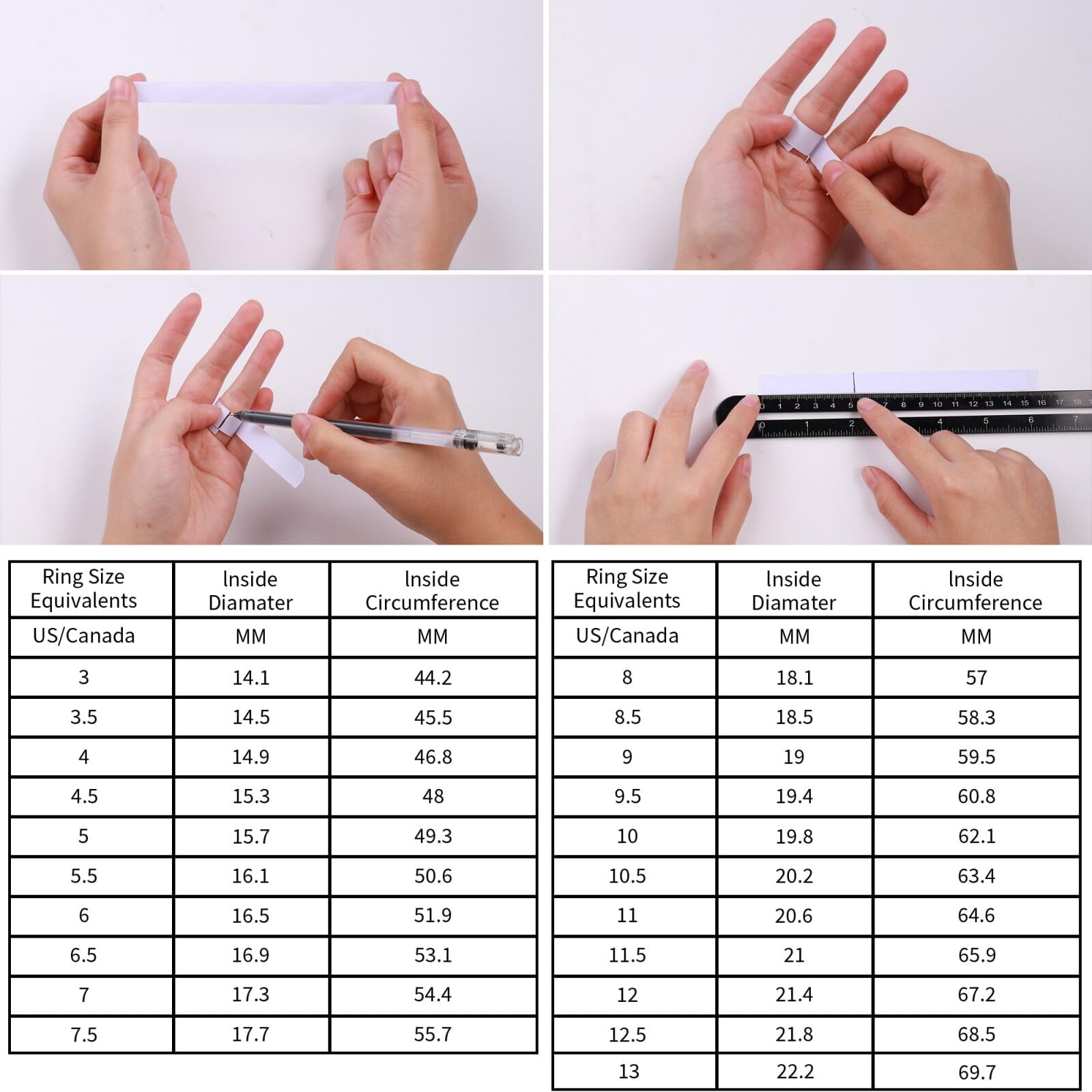Turandoss Engagement Rings for Women S925 Sterling Silver 18K White Gold Plated Anniversary Bands Decorative Jewelry Moissanite Wedding Rings for Women Girlfriend - Image 3