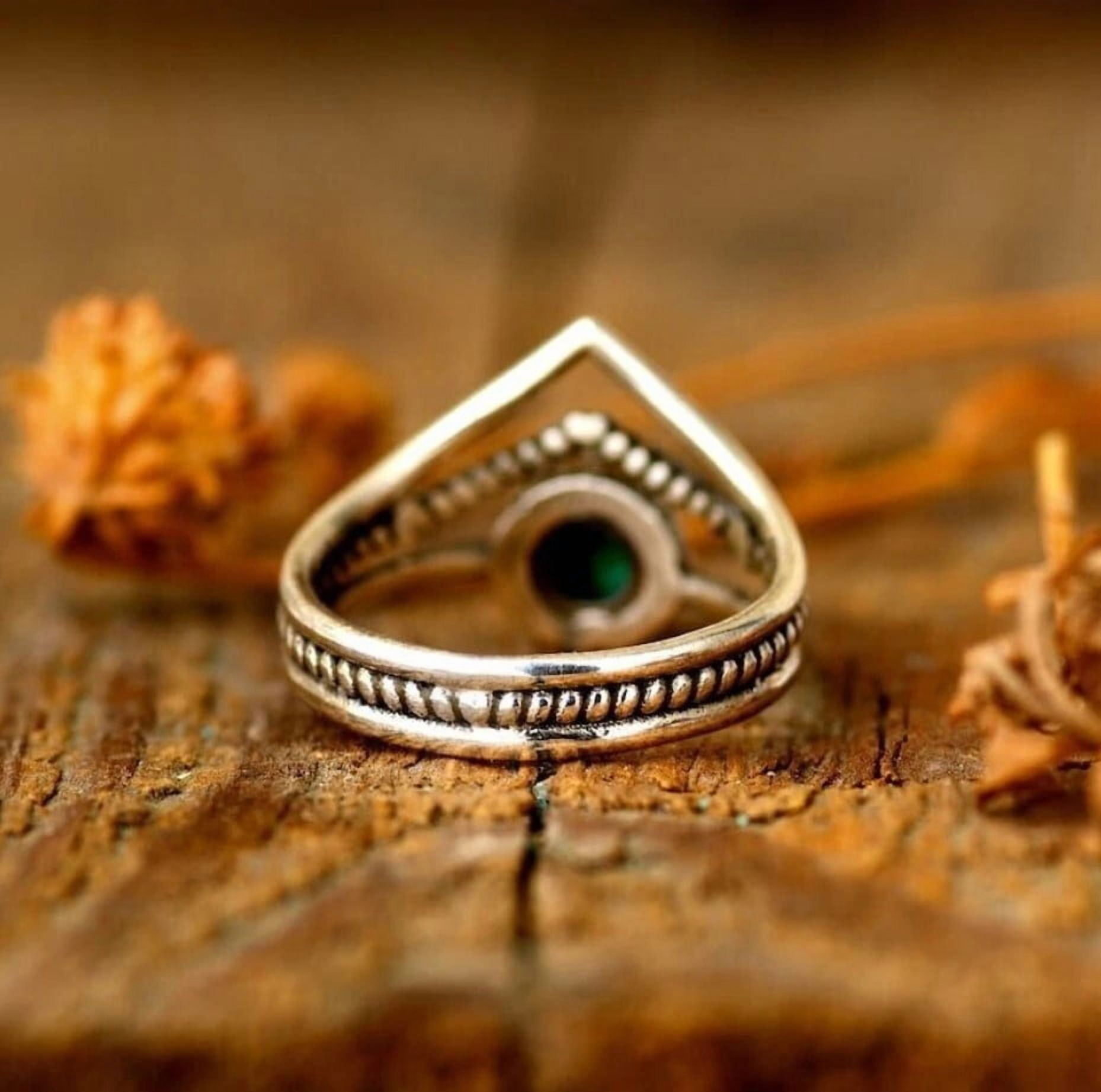 Turquoise Ring 925 Sterling Silver Handmade Jewelry Dainty Ring All size - Image 4