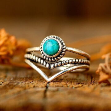 Turquoise Ring 925 Sterling Silver Handmade Jewelry Dainty Ring All size