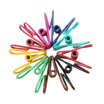 ULTNICE 10 Pcs Plastic Laundry Clip Stainless Steel Clamping For Work Office Needs