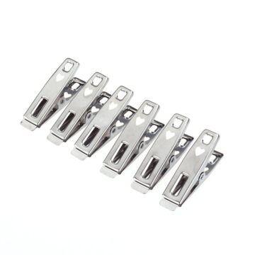ULTNICE Metal Clothespins Smooth Surface for General Users Office Use 40Pcs 1.97 x 0.47 x 0.79in