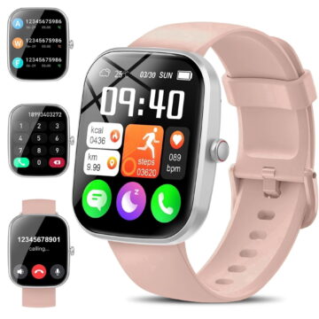 WeurGhy Smart Watch for Women Men, Fitness Tracker, 110+ Sports Modes, Bluetooth Call and Music Control, 1.91" HD Touchsreen, IP68 Waterproof, Rose Gold