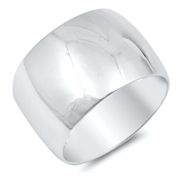 Wide Huge Heavy Men's Wedding Ring .925 Sterling Silver Band Jewelry Female Male Unisex Size 8