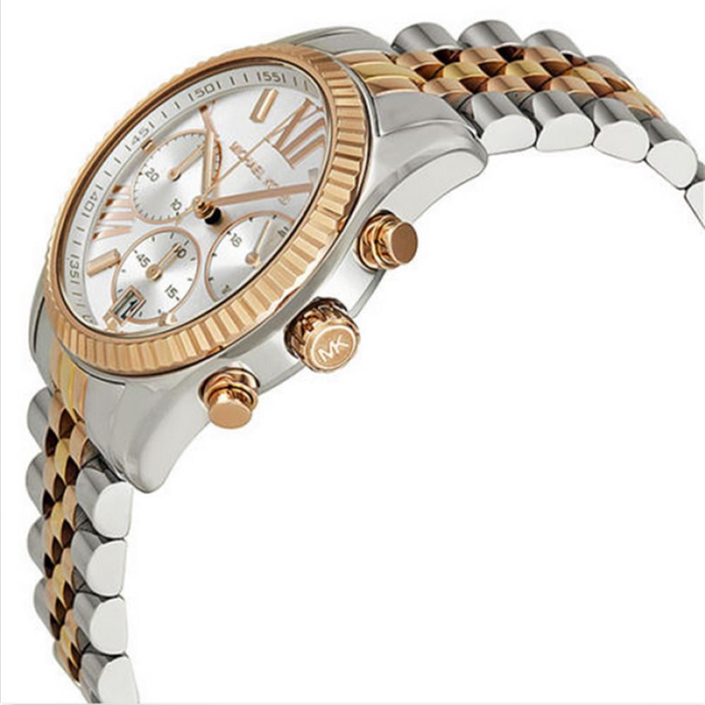 Women's Lexington MK5735 White Stainless-Steel Quartz Fashion Watch - Image 3