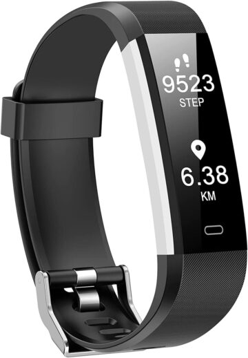 YUNOVA Waterproof Fitness Tracker with 24/7 Heart Rate & Sleep Monitor, 14 Sports Modes, Smart Notifications, USB Charging for Women Men
