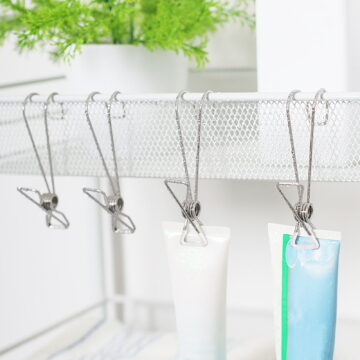 YUYUETIME 10Pcs Stainless Steel Laundry Clips Silver Practical Household Pegs