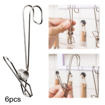 ZFSBZBS 15Pcs Wire Clothes Pins Heavy Duty Outdoor, Stainless Steel ClothesPins for Hanging Clothes, Metal Clothes Pegs, Clothing Clips, 4.33 in