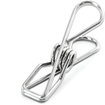 ZHZFKQ 40 Pack Stainless Steel Small Clothes Pins Durable Clothes Pegs Multi-Purpose Metal Wire Utility Clips for Laundry Home Kitchen Outdoor Travel Office